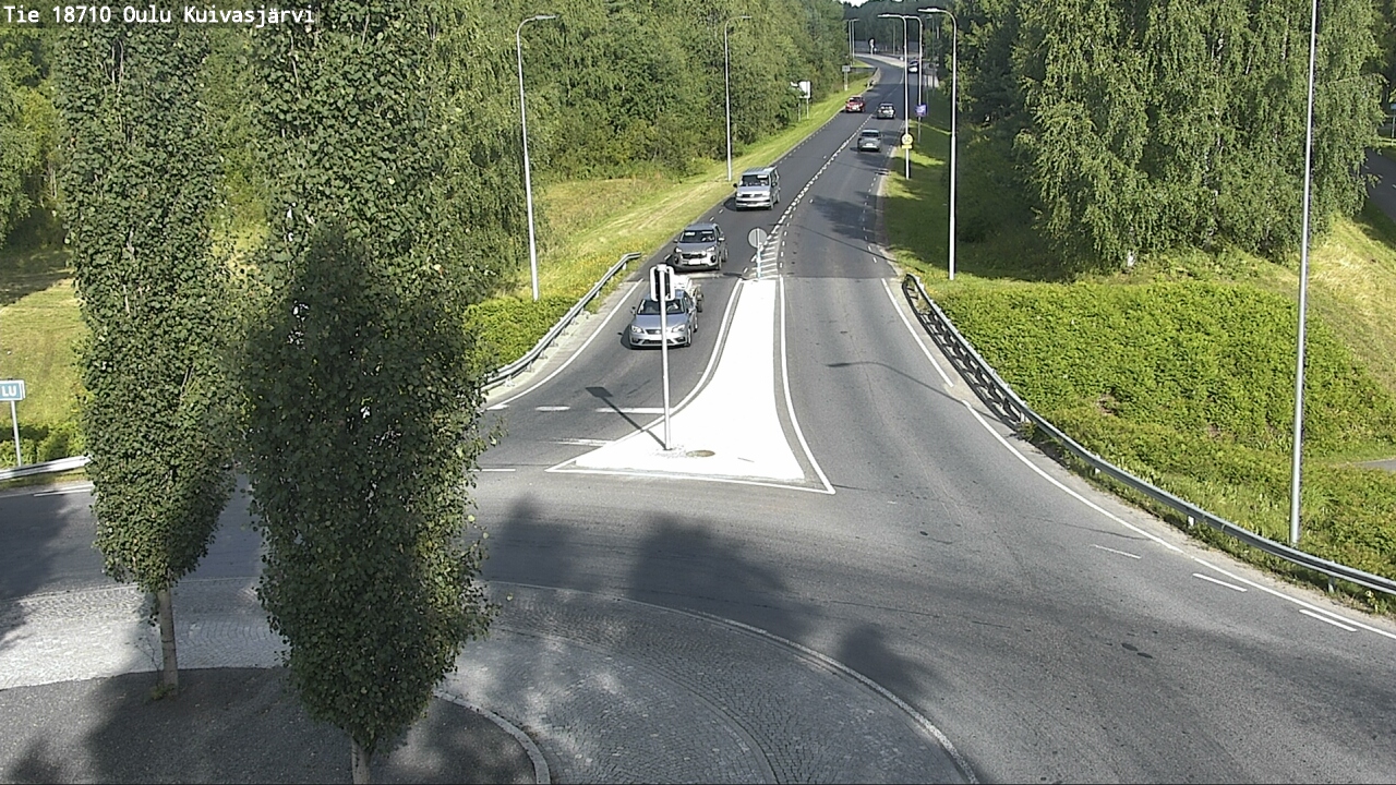 Weather Camera Image väg 18710 Oulu Kuivasjärvi, Oulu, Pohjois-Pohjanmaa