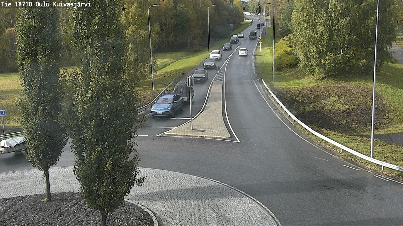 Weather Camera Image väg 18710 Oulu Kuivasjärvi, Oulu, Pohjois-Pohjanmaa