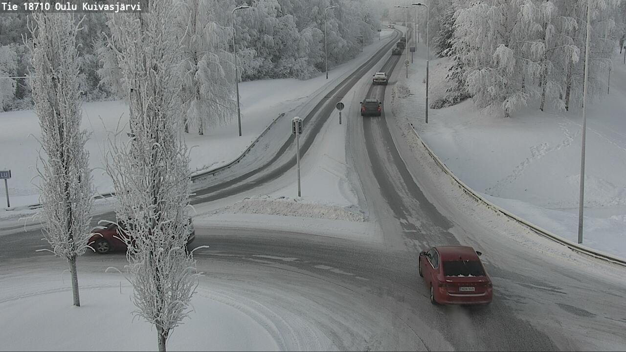 Weather Camera Image road 18710 Oulu Kuivasjärvi, Oulu, Pohjois-Pohjanmaa