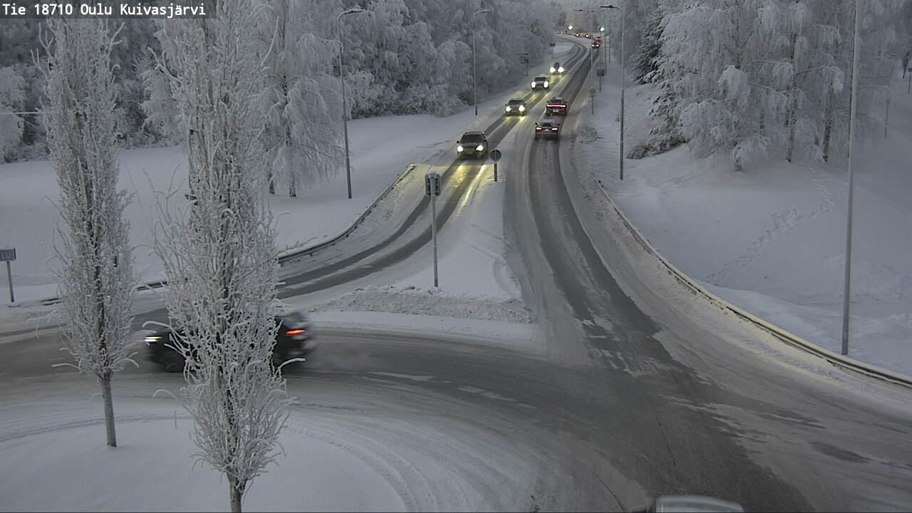 Weather Camera Image road 18710 Oulu Kuivasjärvi, Oulu, Pohjois-Pohjanmaa