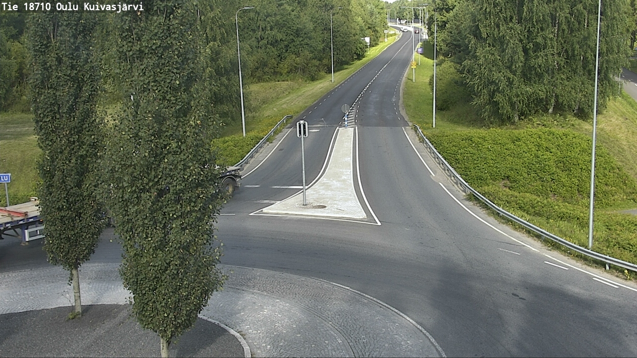 Weather Camera Image väg 18710 Oulu Kuivasjärvi, Oulu, Pohjois-Pohjanmaa