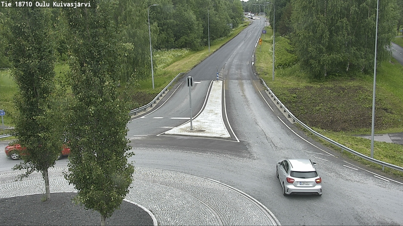 Weather Camera Image väg 18710 Oulu Kuivasjärvi, Oulu, Pohjois-Pohjanmaa
