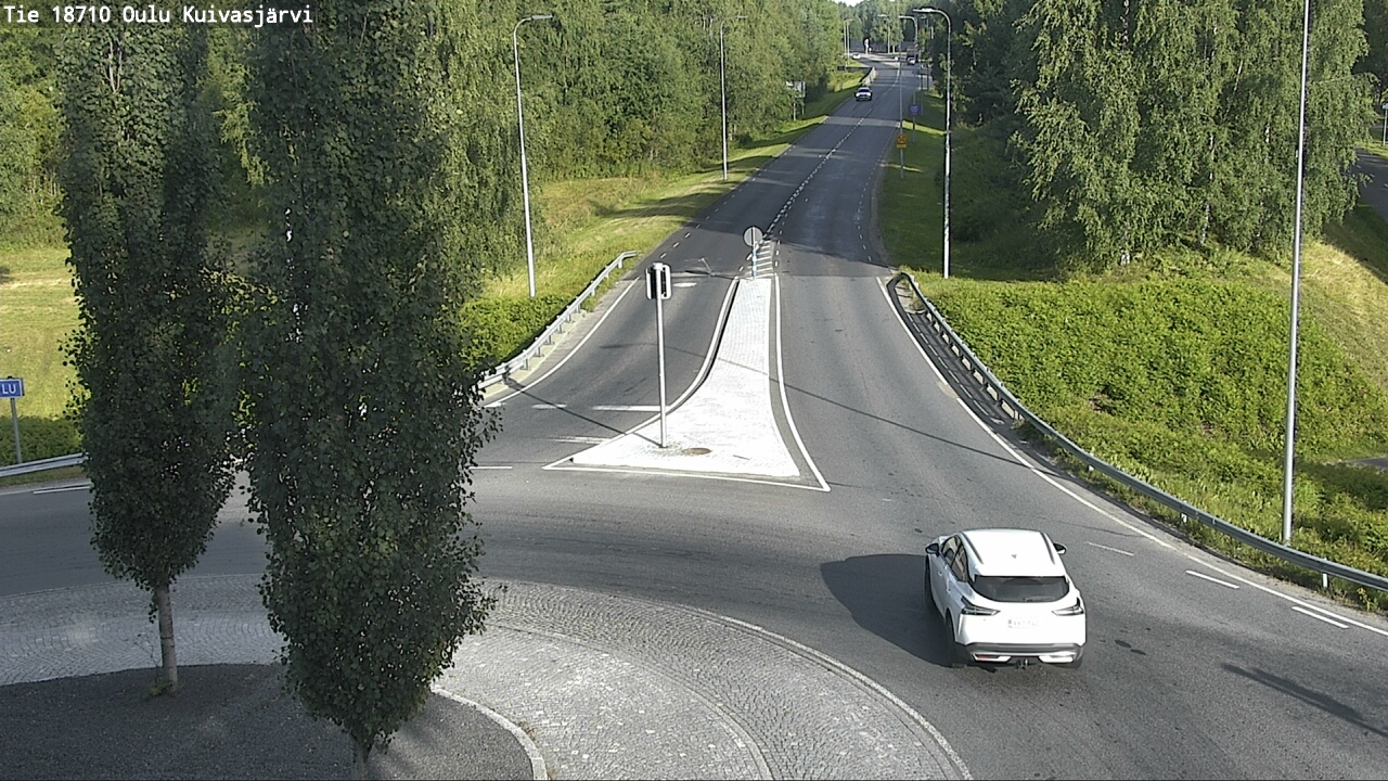 Weather Camera Image väg 18710 Oulu Kuivasjärvi, Oulu, Pohjois-Pohjanmaa