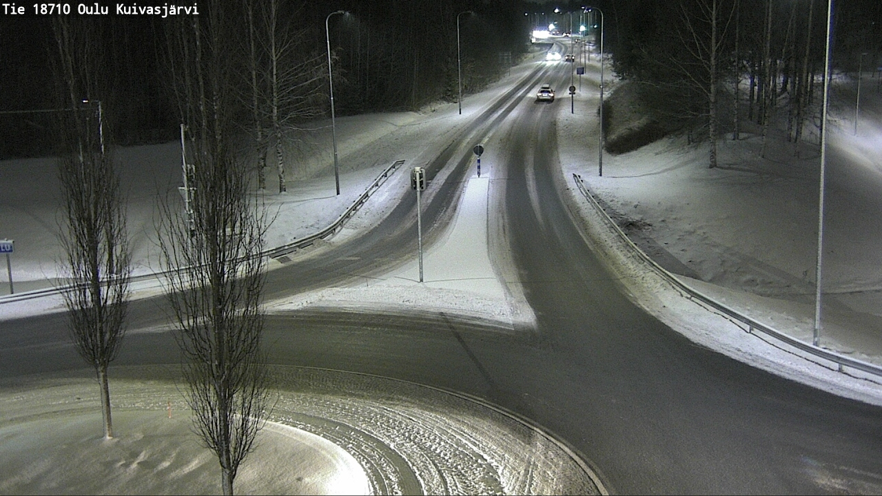 Weather Camera Image road 18710 Oulu Kuivasjärvi, Oulu, Pohjois-Pohjanmaa