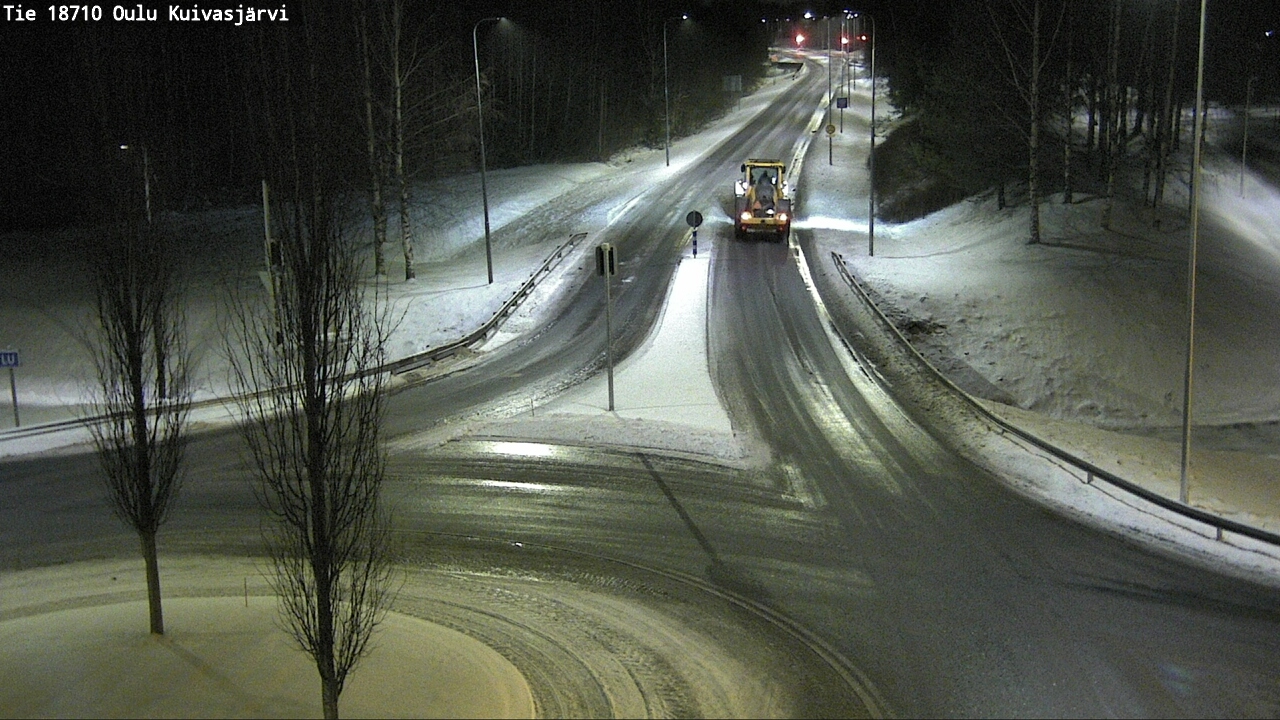 Weather Camera Image road 18710 Oulu Kuivasjärvi, Oulu, Pohjois-Pohjanmaa
