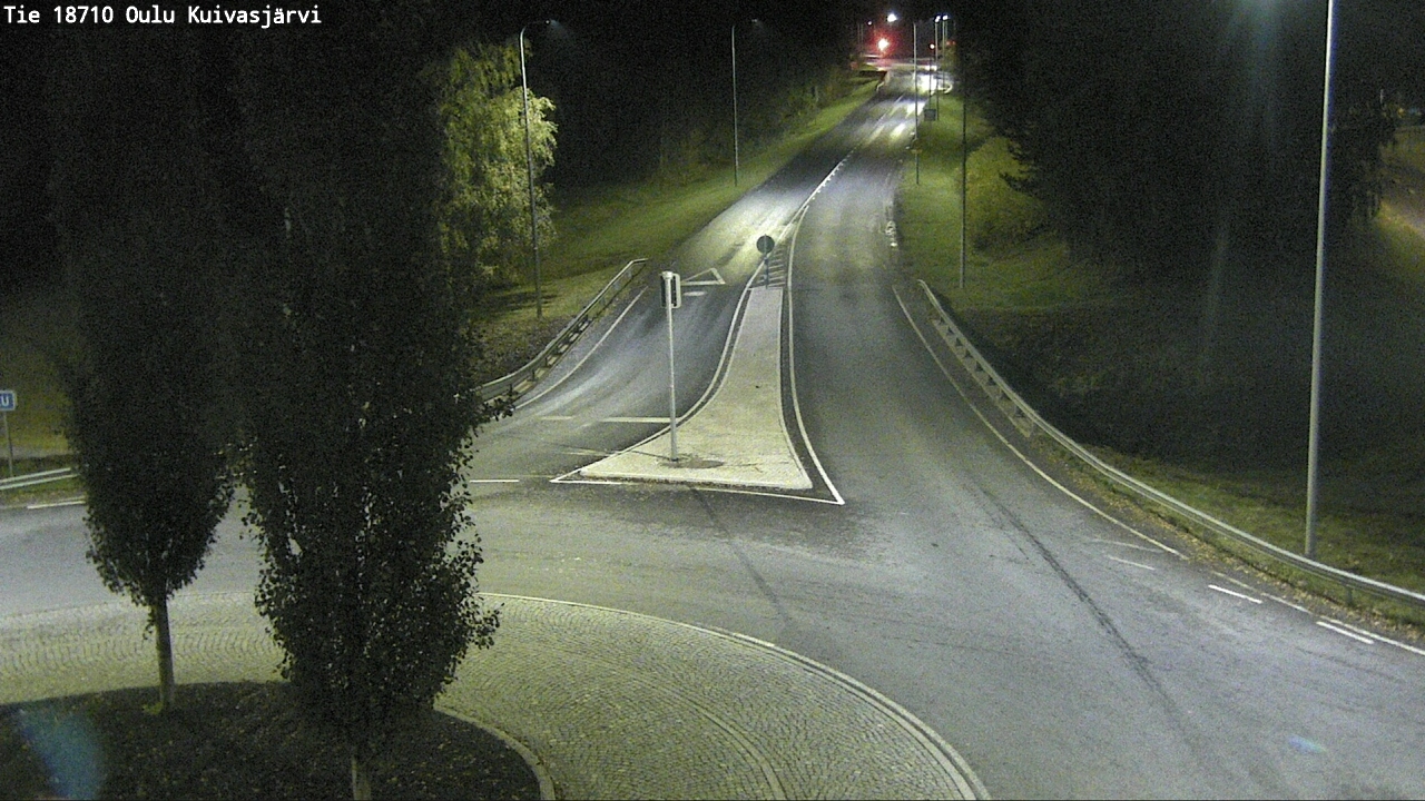Weather Camera Image väg 18710 Oulu Kuivasjärvi, Oulu, Pohjois-Pohjanmaa