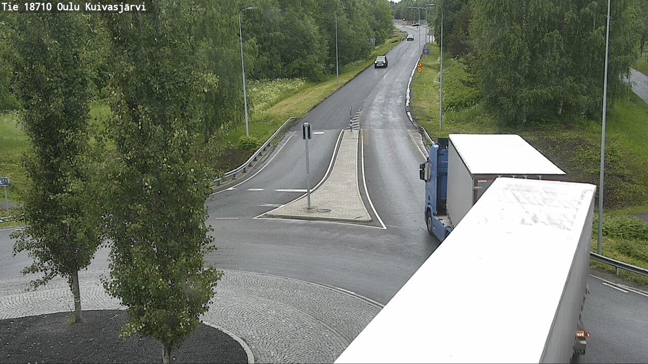 Weather Camera Image väg 18710 Oulu Kuivasjärvi, Oulu, Pohjois-Pohjanmaa