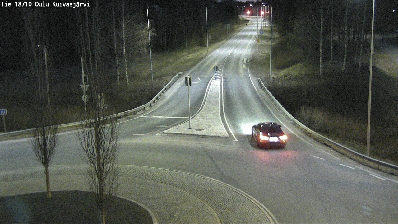 Weather Camera Image väg 18710 Oulu Kuivasjärvi, Oulu, Pohjois-Pohjanmaa