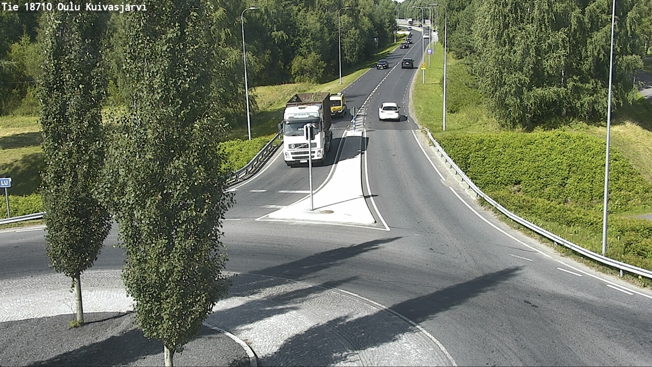 Weather Camera Image väg 18710 Oulu Kuivasjärvi, Oulu, Pohjois-Pohjanmaa
