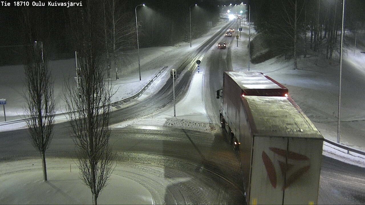 Weather Camera Image road 18710 Oulu Kuivasjärvi, Oulu, Pohjois-Pohjanmaa