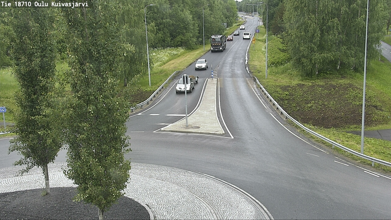 Weather Camera Image väg 18710 Oulu Kuivasjärvi, Oulu, Pohjois-Pohjanmaa