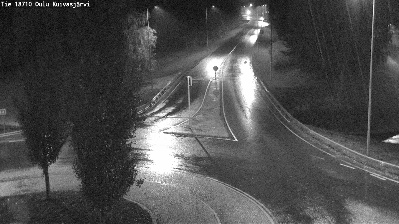 Weather Camera Image väg 18710 Oulu Kuivasjärvi, Oulu, Pohjois-Pohjanmaa