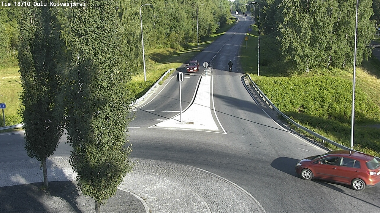 Weather Camera Image väg 18710 Oulu Kuivasjärvi, Oulu, Pohjois-Pohjanmaa
