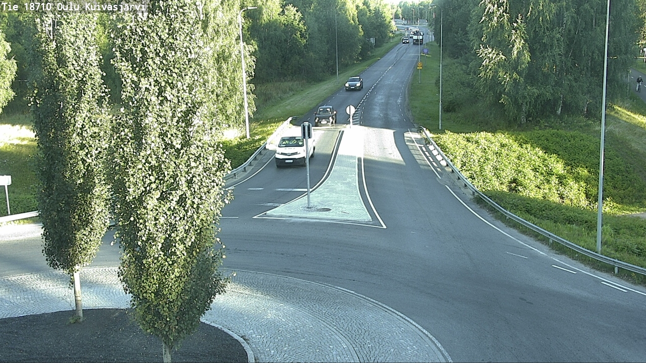 Weather Camera Image väg 18710 Oulu Kuivasjärvi, Oulu, Pohjois-Pohjanmaa