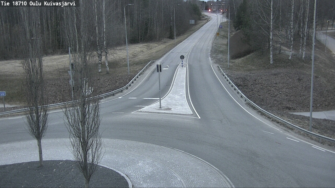 Weather Camera Image road 18710 Oulu Kuivasjärvi, Oulu, Pohjois-Pohjanmaa