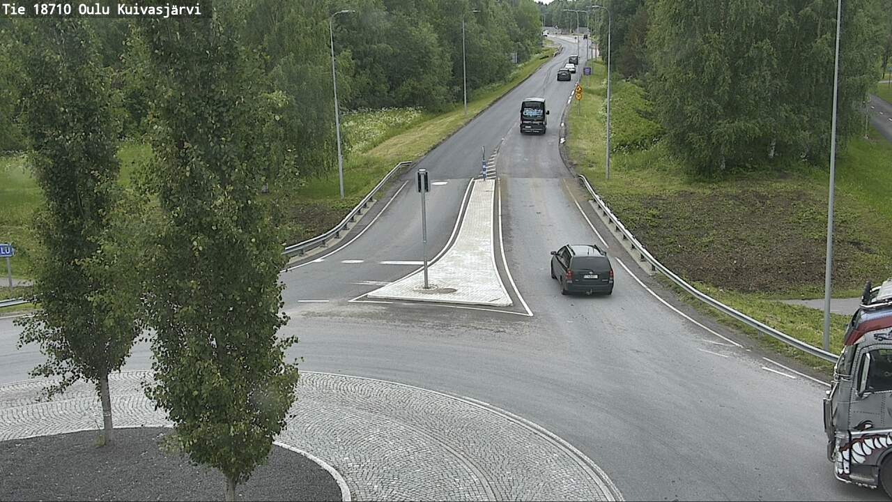 Weather Camera Image väg 18710 Oulu Kuivasjärvi, Oulu, Pohjois-Pohjanmaa