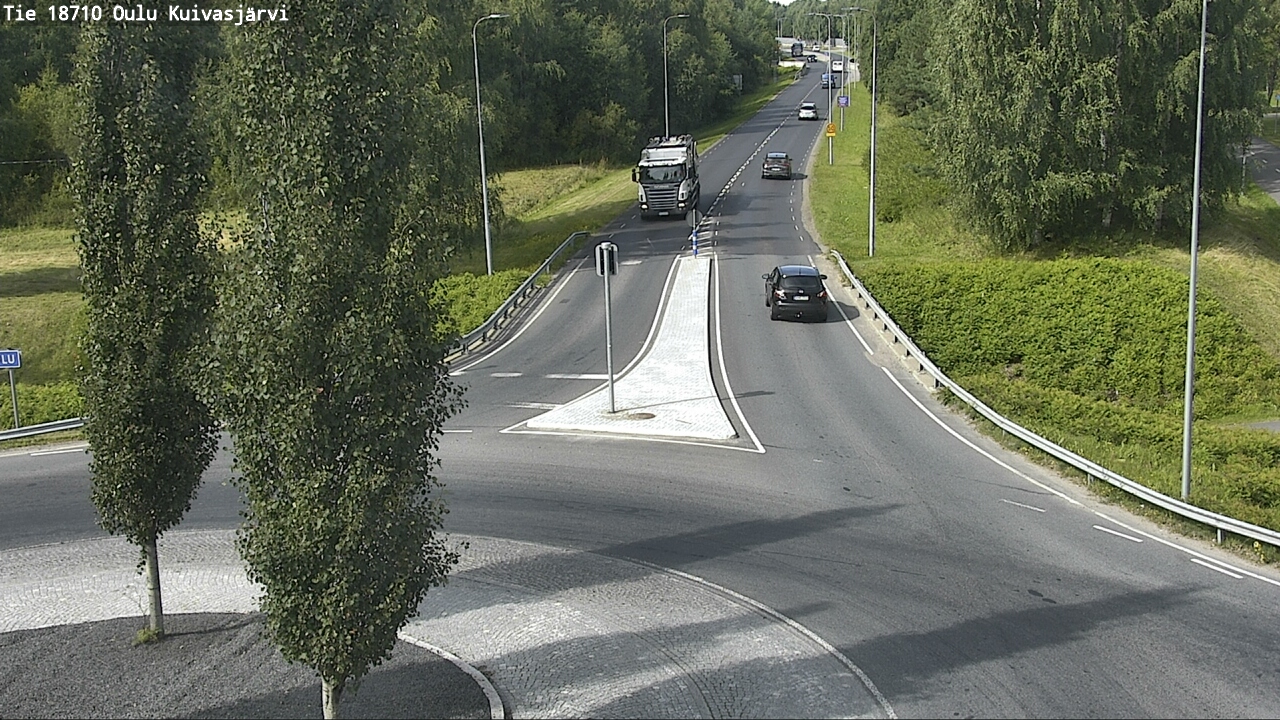 Weather Camera Image road 18710 Oulu Kuivasjärvi, Oulu, Pohjois-Pohjanmaa