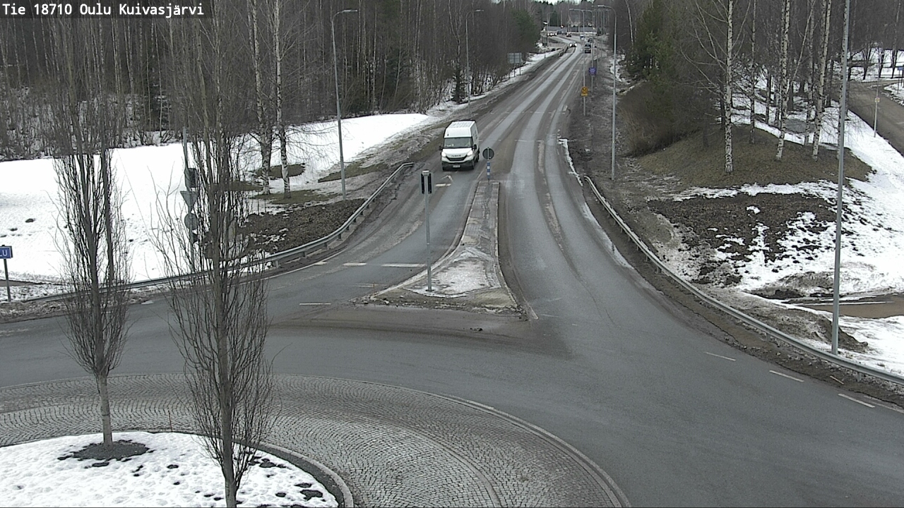 Weather Camera Image road 18710 Oulu Kuivasjärvi, Oulu, Pohjois-Pohjanmaa