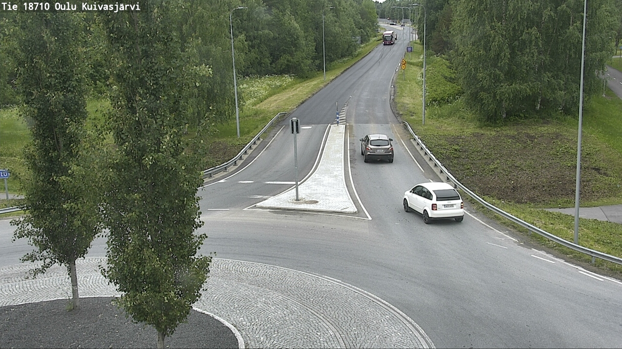 Weather Camera Image väg 18710 Oulu Kuivasjärvi, Oulu, Pohjois-Pohjanmaa