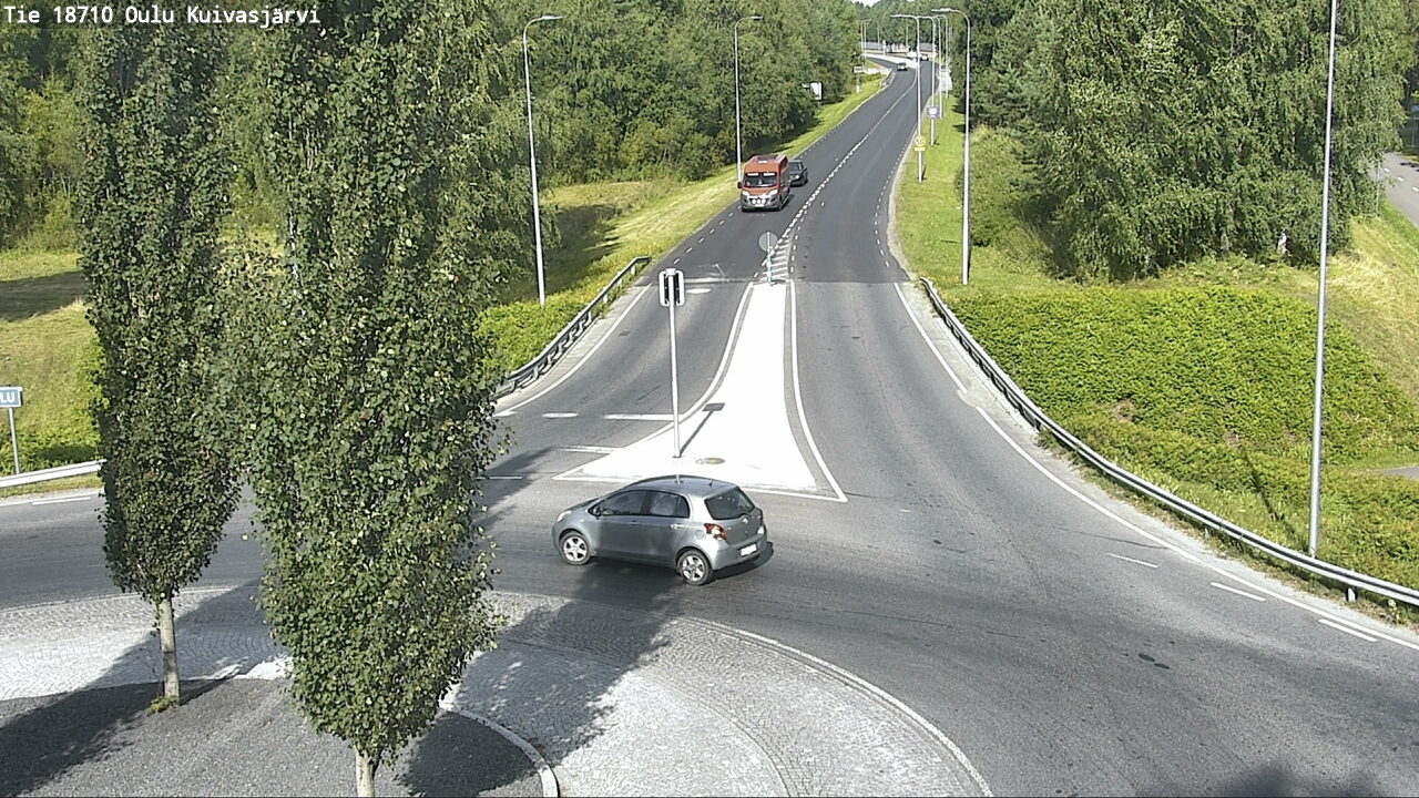 Weather Camera Image väg 18710 Oulu Kuivasjärvi, Oulu, Pohjois-Pohjanmaa