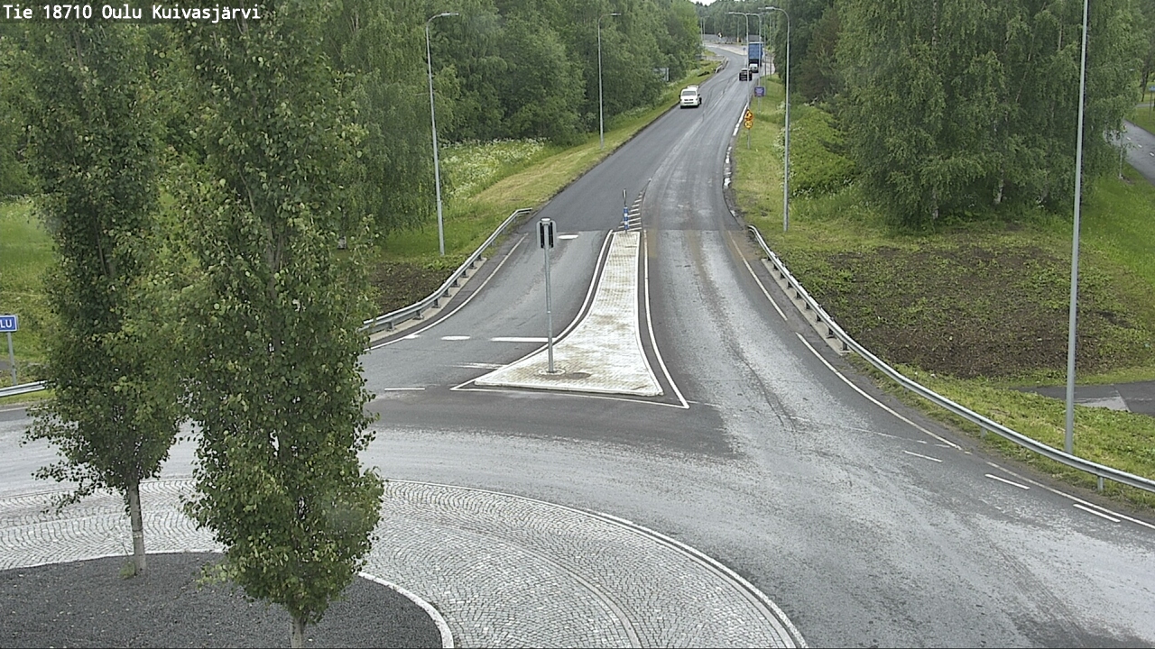 Weather Camera Image väg 18710 Oulu Kuivasjärvi, Oulu, Pohjois-Pohjanmaa