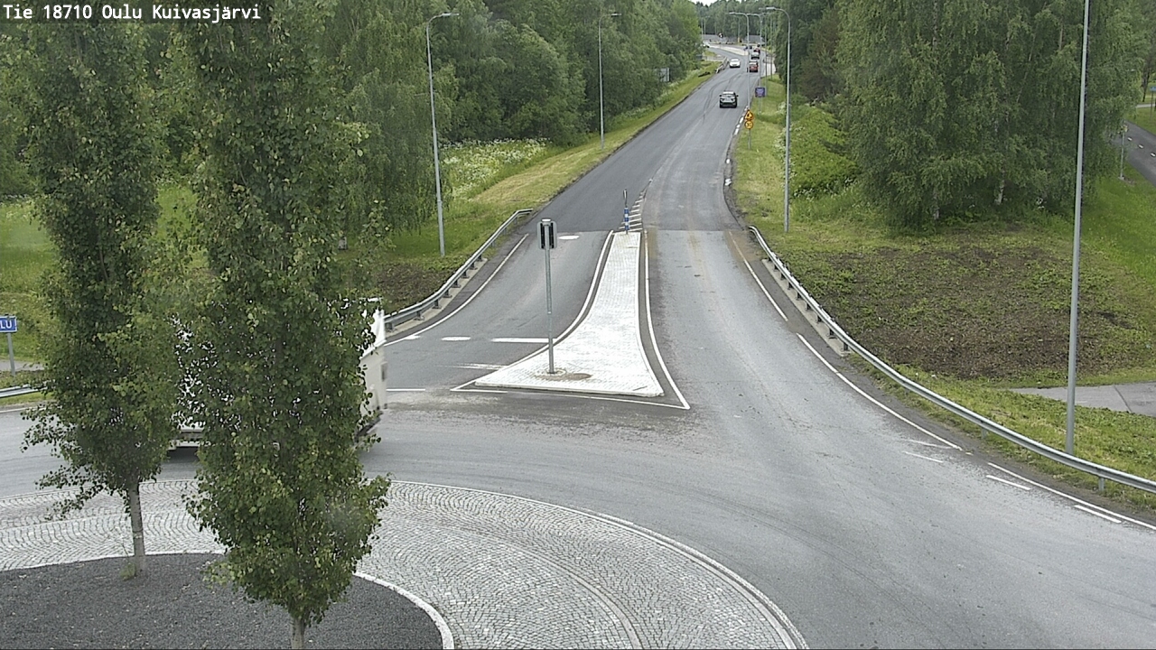 Weather Camera Image väg 18710 Oulu Kuivasjärvi, Oulu, Pohjois-Pohjanmaa