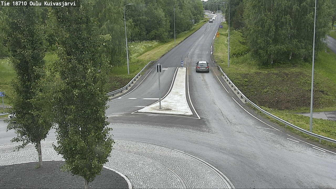 Weather Camera Image väg 18710 Oulu Kuivasjärvi, Oulu, Pohjois-Pohjanmaa