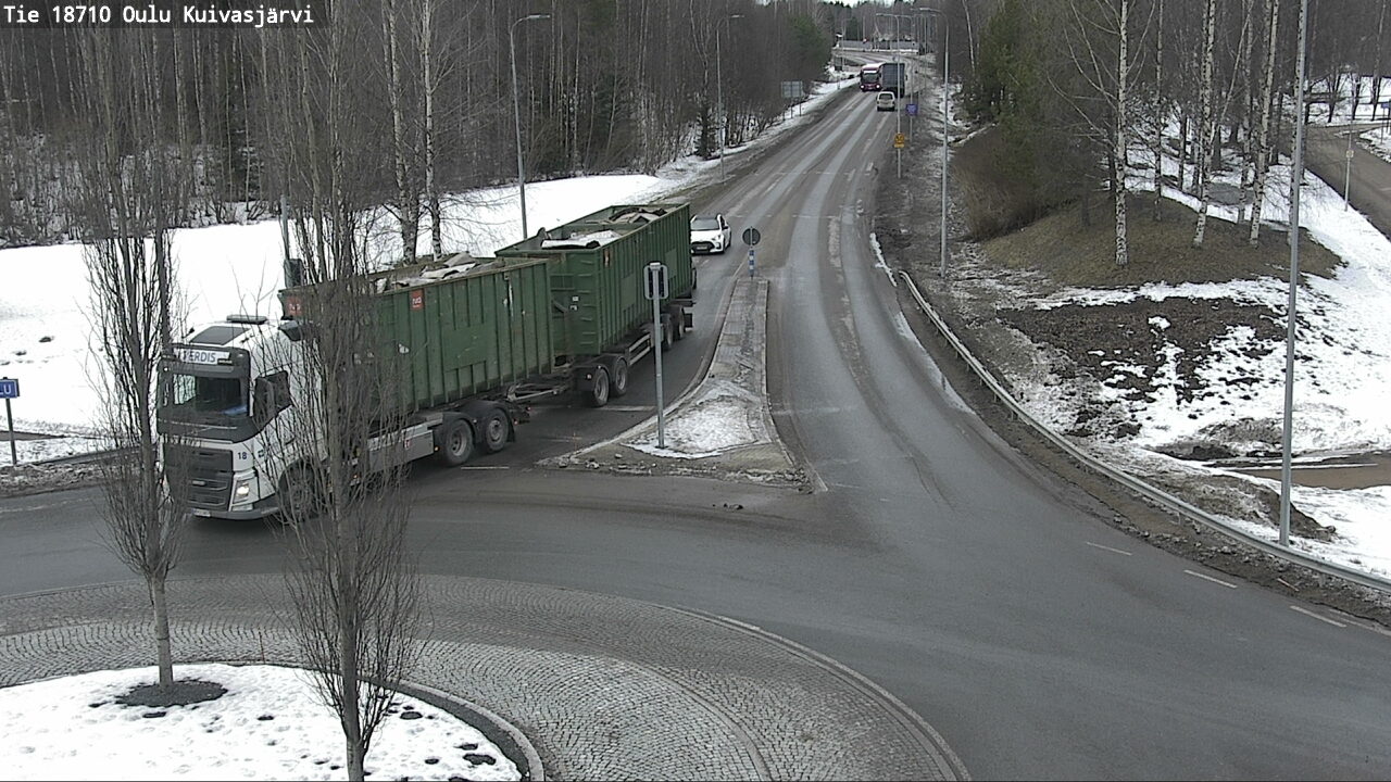 Weather Camera Image road 18710 Oulu Kuivasjärvi, Oulu, Pohjois-Pohjanmaa