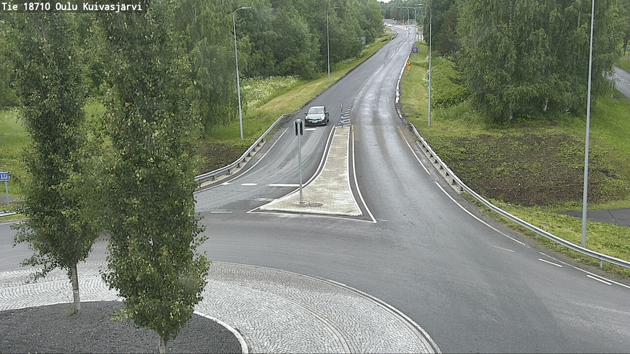 Weather Camera Image väg 18710 Oulu Kuivasjärvi, Oulu, Pohjois-Pohjanmaa
