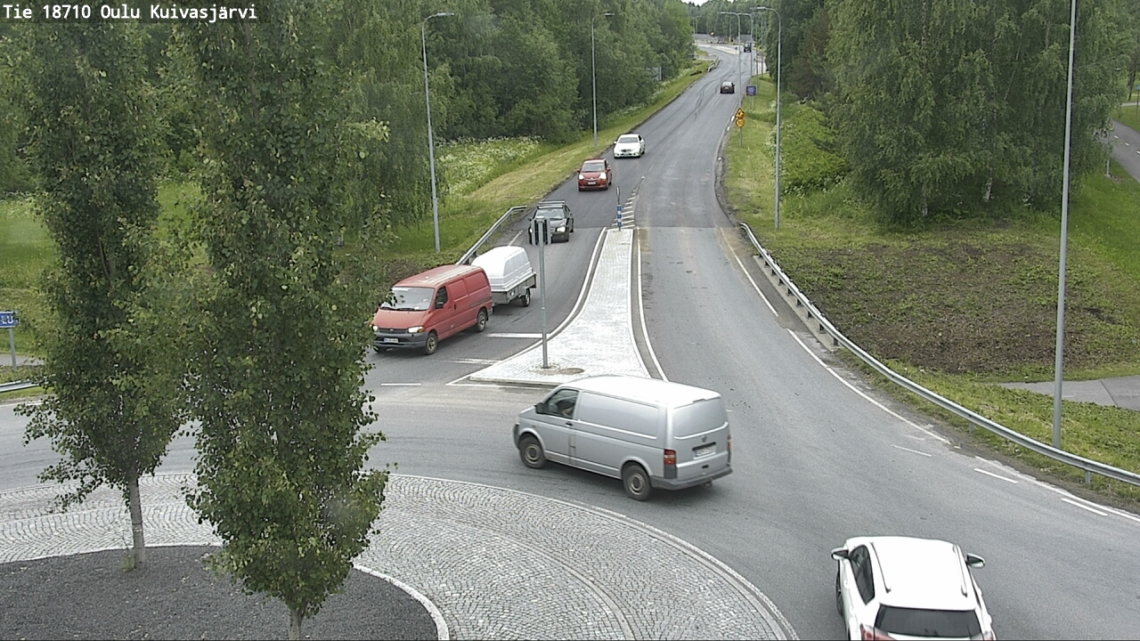 Weather Camera Image väg 18710 Oulu Kuivasjärvi, Oulu, Pohjois-Pohjanmaa