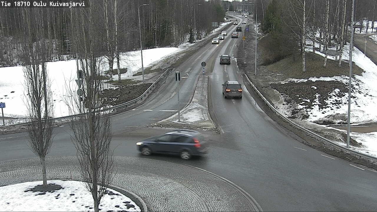 Weather Camera Image road 18710 Oulu Kuivasjärvi, Oulu, Pohjois-Pohjanmaa
