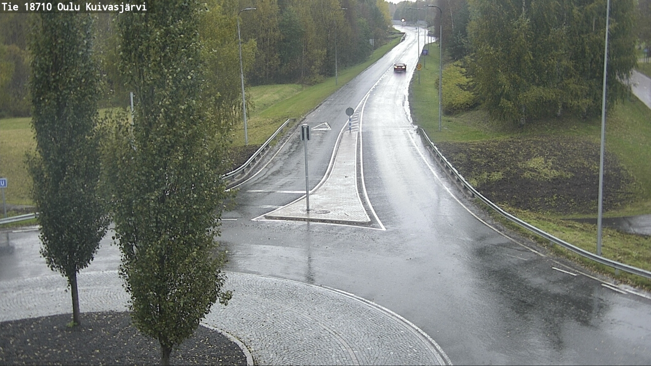 Weather Camera Image väg 18710 Oulu Kuivasjärvi, Oulu, Pohjois-Pohjanmaa