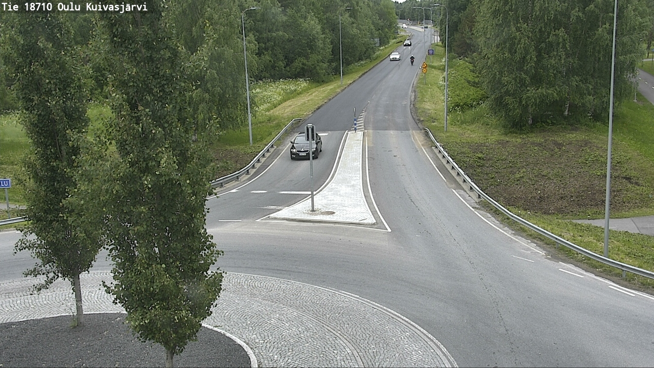 Weather Camera Image väg 18710 Oulu Kuivasjärvi, Oulu, Pohjois-Pohjanmaa