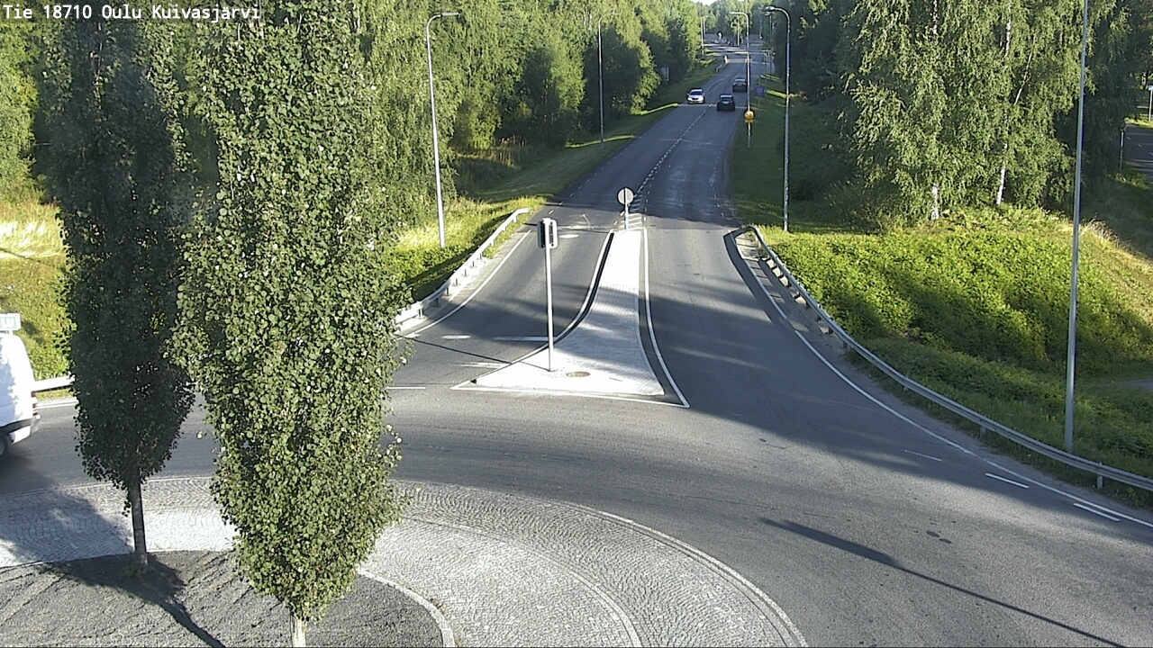 Weather Camera Image väg 18710 Oulu Kuivasjärvi, Oulu, Pohjois-Pohjanmaa