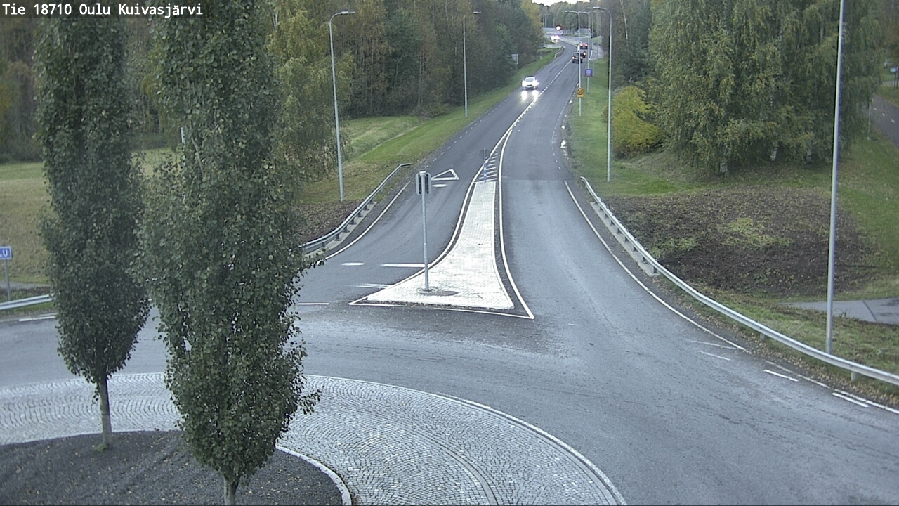 Weather Camera Image väg 18710 Oulu Kuivasjärvi, Oulu, Pohjois-Pohjanmaa