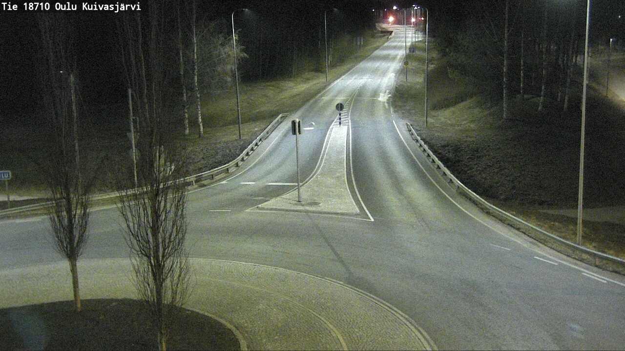 Weather Camera Image väg 18710 Oulu Kuivasjärvi, Oulu, Pohjois-Pohjanmaa