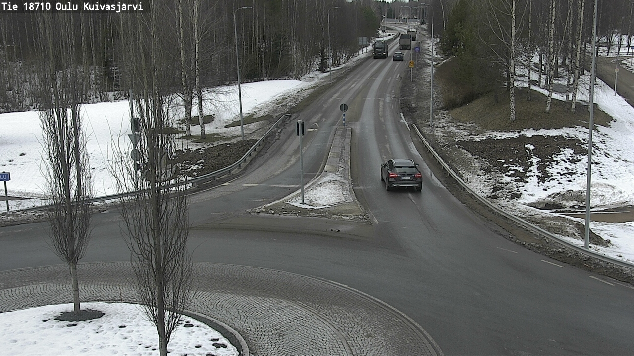 Weather Camera Image road 18710 Oulu Kuivasjärvi, Oulu, Pohjois-Pohjanmaa