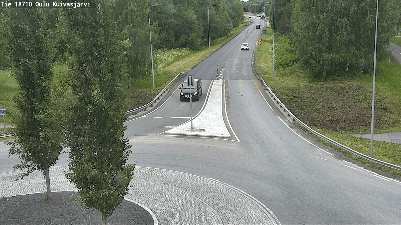 Weather Camera Image väg 18710 Oulu Kuivasjärvi, Oulu, Pohjois-Pohjanmaa