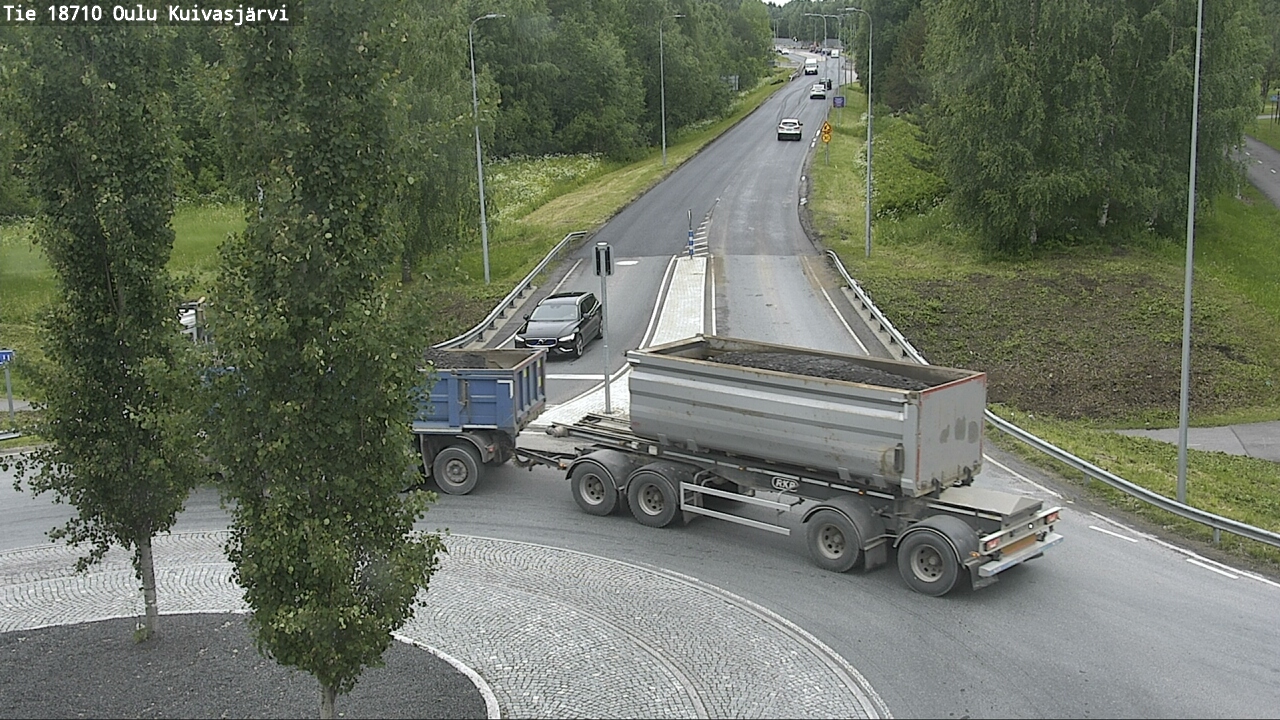 Weather Camera Image väg 18710 Oulu Kuivasjärvi, Oulu, Pohjois-Pohjanmaa