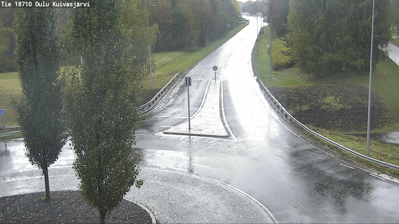 Weather Camera Image väg 18710 Oulu Kuivasjärvi, Oulu, Pohjois-Pohjanmaa