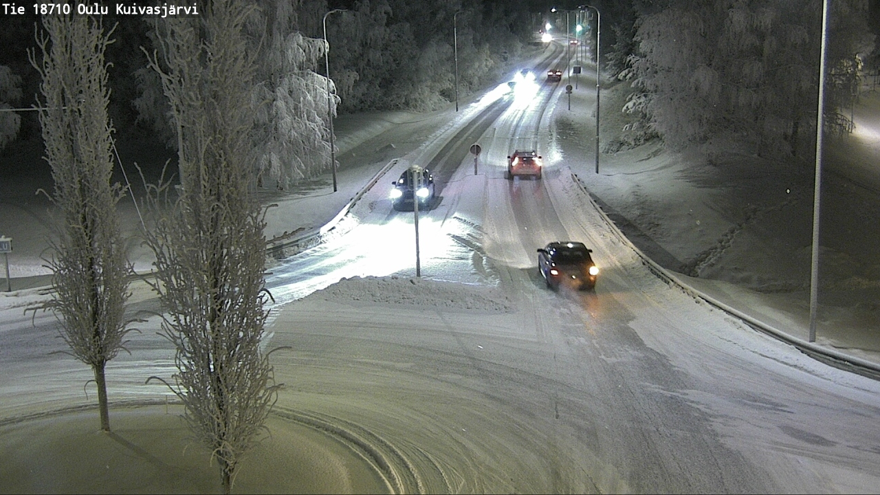 Weather Camera Image road 18710 Oulu Kuivasjärvi, Oulu, Pohjois-Pohjanmaa