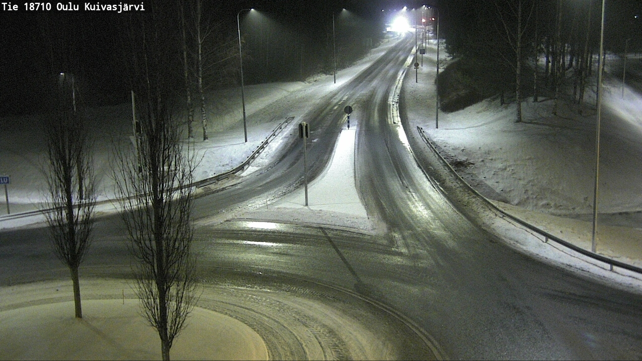 Weather Camera Image road 18710 Oulu Kuivasjärvi, Oulu, Pohjois-Pohjanmaa