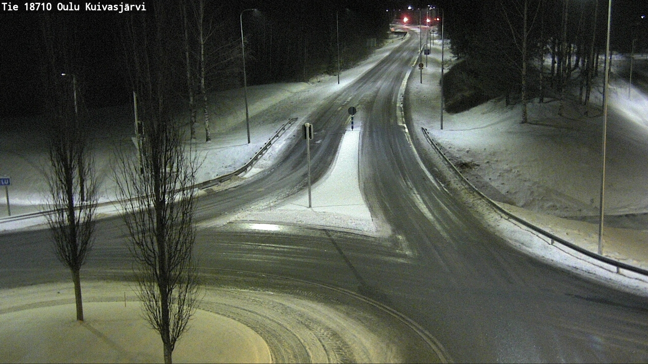Weather Camera Image road 18710 Oulu Kuivasjärvi, Oulu, Pohjois-Pohjanmaa