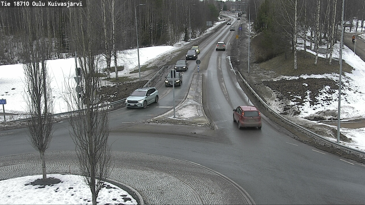 Weather Camera Image road 18710 Oulu Kuivasjärvi, Oulu, Pohjois-Pohjanmaa