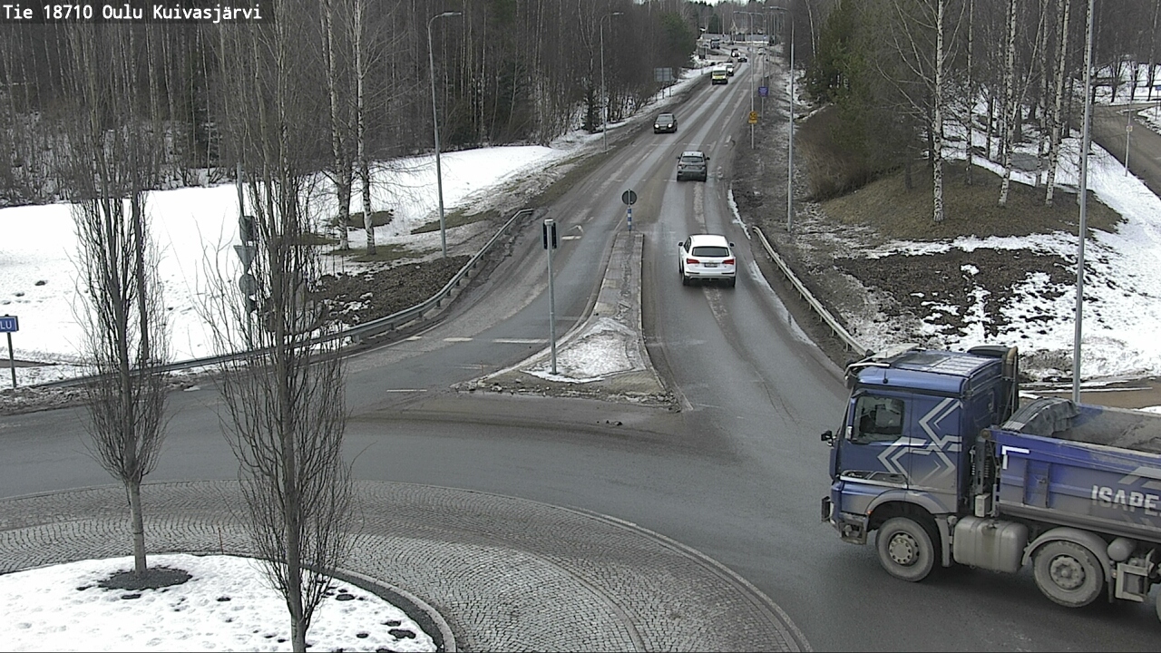 Weather Camera Image road 18710 Oulu Kuivasjärvi, Oulu, Pohjois-Pohjanmaa