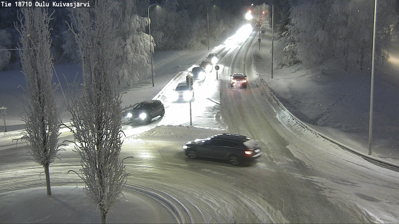 Weather Camera Image road 18710 Oulu Kuivasjärvi, Oulu, Pohjois-Pohjanmaa