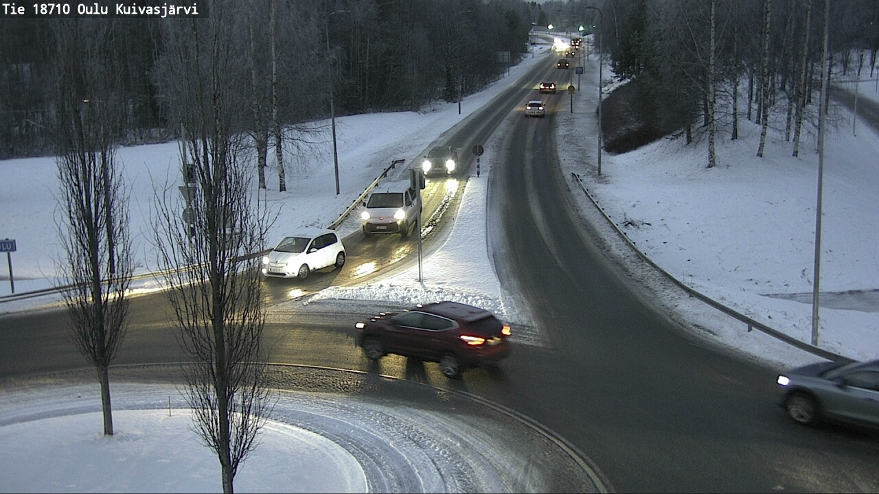 Weather Camera Image road 18710 Oulu Kuivasjärvi, Oulu, Pohjois-Pohjanmaa
