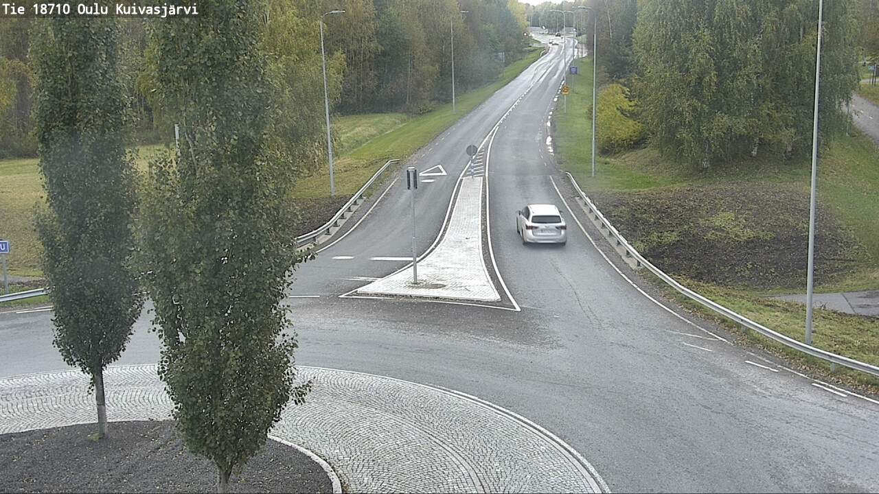 Weather Camera Image väg 18710 Oulu Kuivasjärvi, Oulu, Pohjois-Pohjanmaa