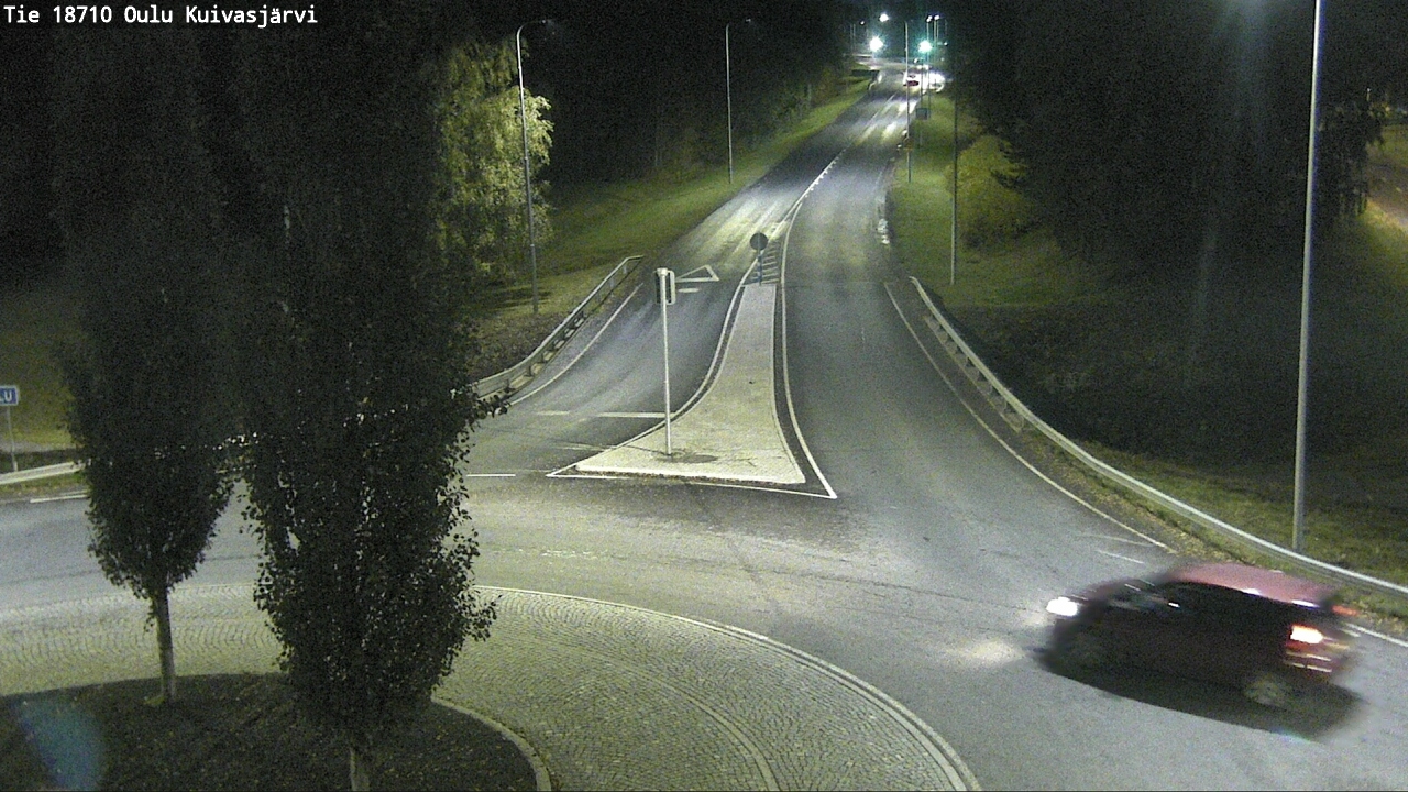 Weather Camera Image väg 18710 Oulu Kuivasjärvi, Oulu, Pohjois-Pohjanmaa