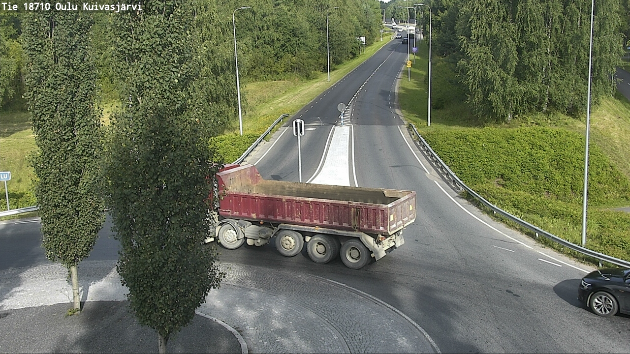 Weather Camera Image väg 18710 Oulu Kuivasjärvi, Oulu, Pohjois-Pohjanmaa